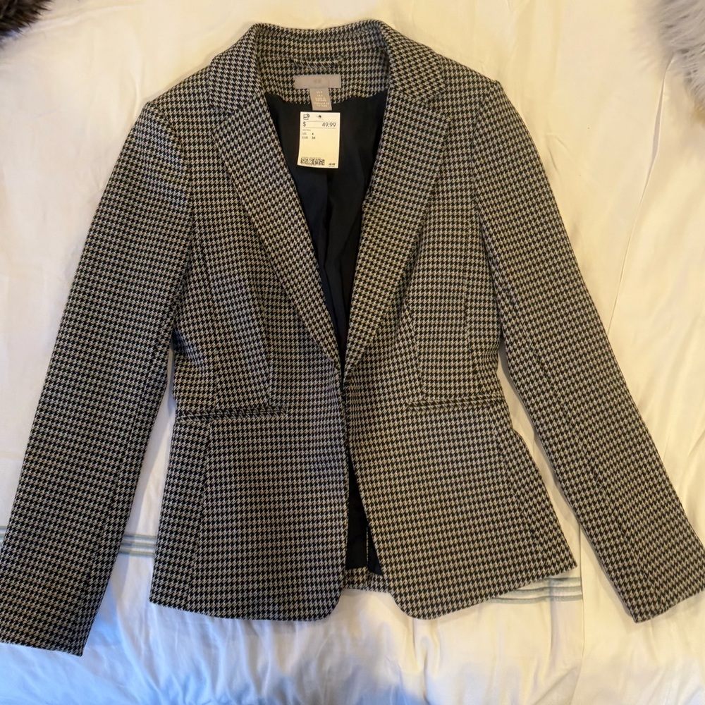 H&M Classic Black and White Blazer